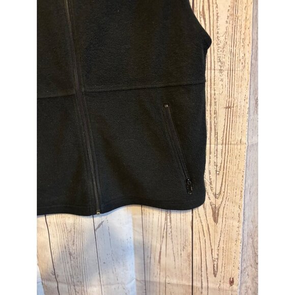 Columbia Men’s Black Fleece Zip Vest Dress Casual Office Size Large - Picture 4 of 7